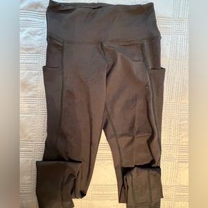 Los Ojos black leggings